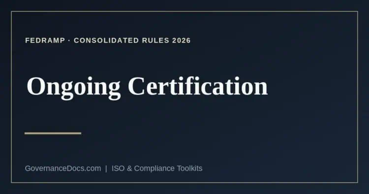 FedRAMP continuous monitoring explained