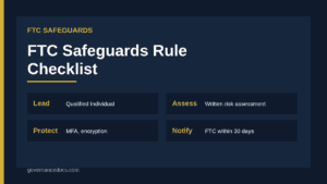 FTC Safeguards Rule checklist infographic