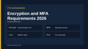 FTC Safeguards Rule encryption and MFA guide cover
