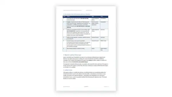GENIUS Act Toolkit sample: GDL-GEN-STA-006 - Exigent Circumstances Directive Response Procedure