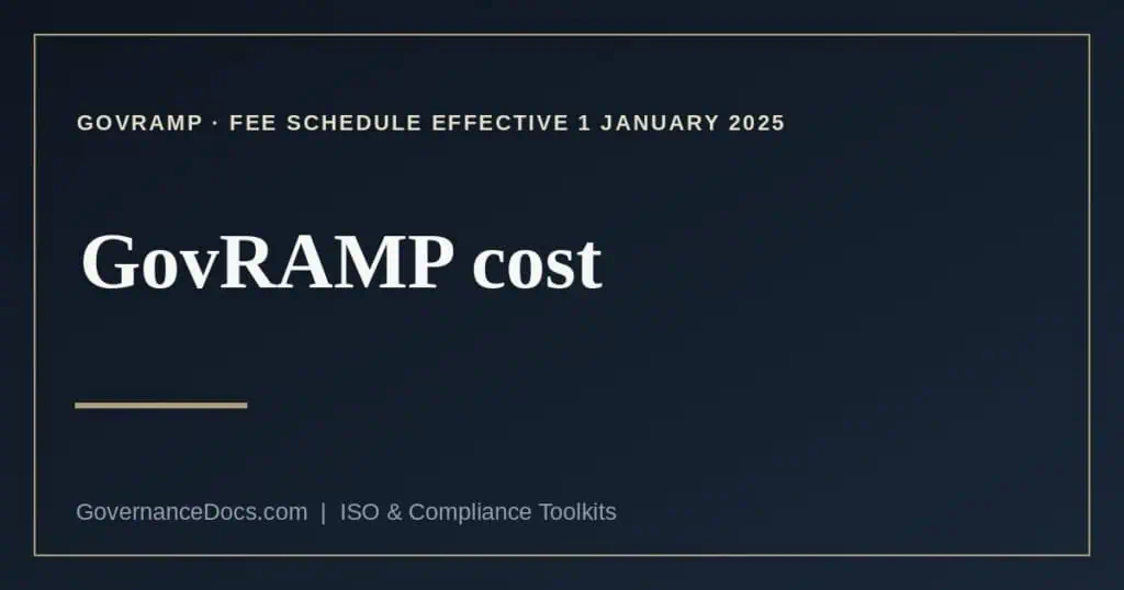 GovRAMP cost explained
