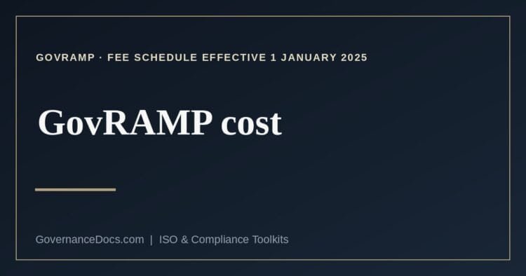 GovRAMP cost explained