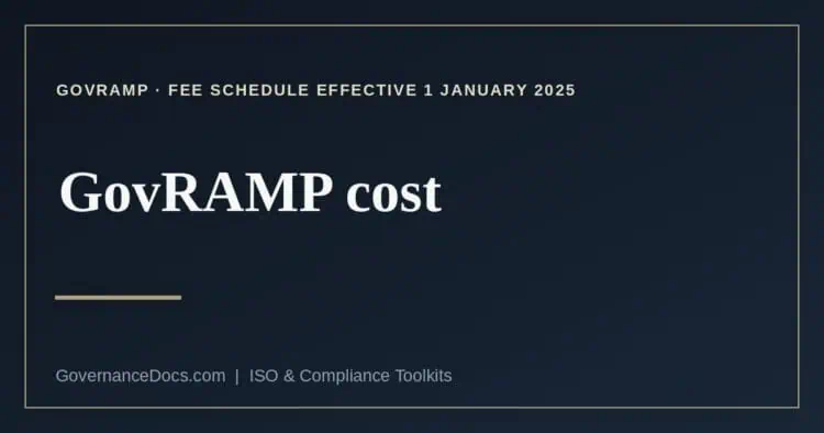 GovRAMP cost explained