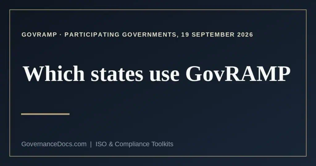 which states use GovRAMP explained
