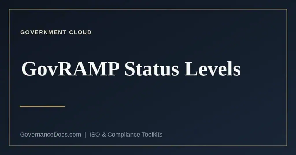 GovRAMP status levels explained