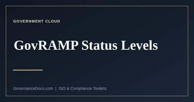 GovRAMP status levels explained