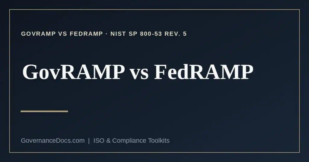 GovRAMP vs FedRAMP explained