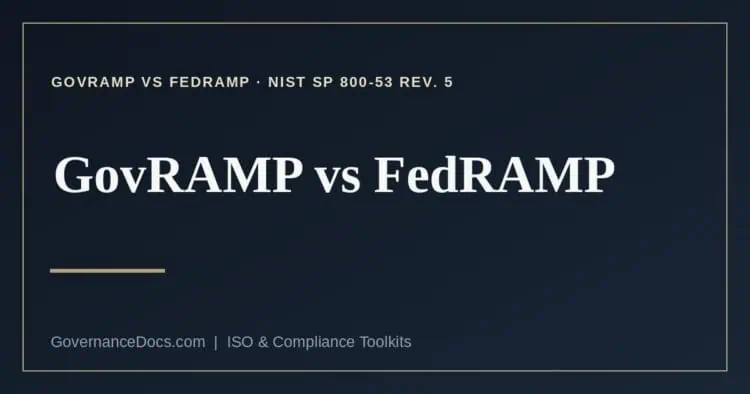 GovRAMP vs FedRAMP explained