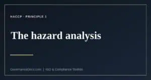 HACCP hazard analysis explained