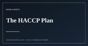 The HACCP plan and the twelve Codex steps