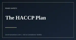 The HACCP plan and the twelve Codex steps