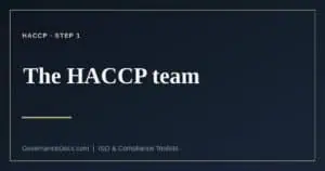 HACCP team explained