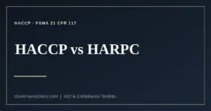 HACCP vs HARPC explained