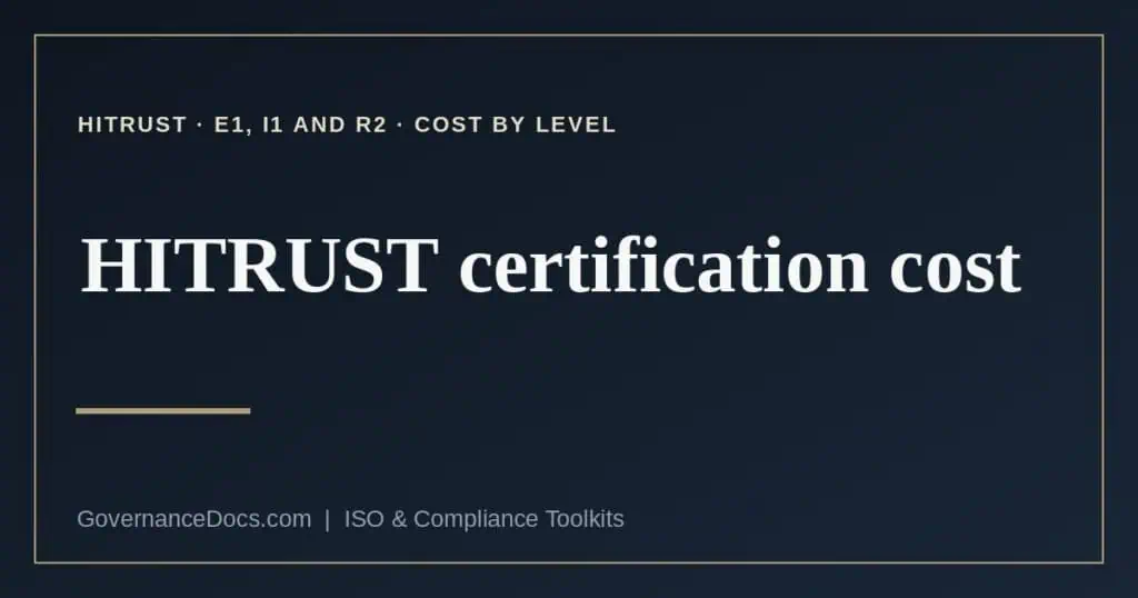 HITRUST certification cost explained