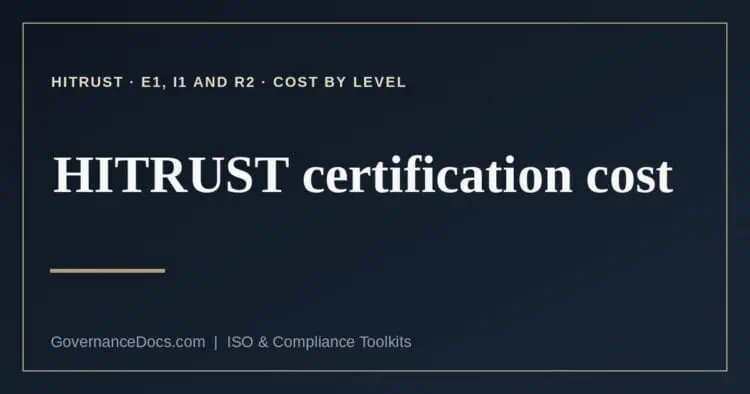 HITRUST certification cost explained