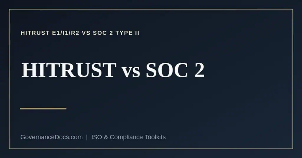 HITRUST vs SOC 2 explained