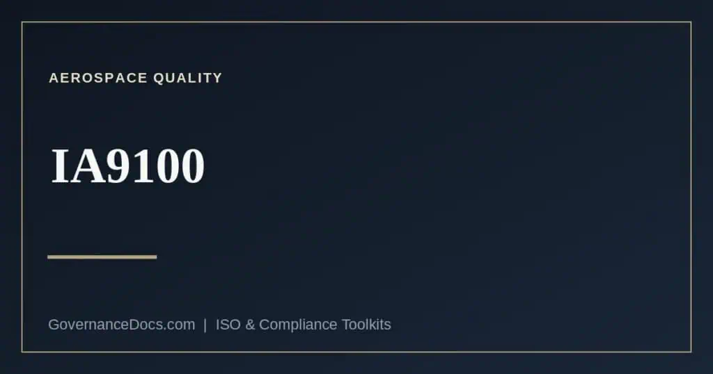 IA9100 and the AS9100 revision