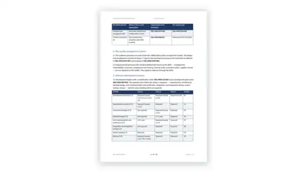 IEC 62304 Toolkit sample: GDL-MDS-GOV-002 - Software Life Cycle Process Manual