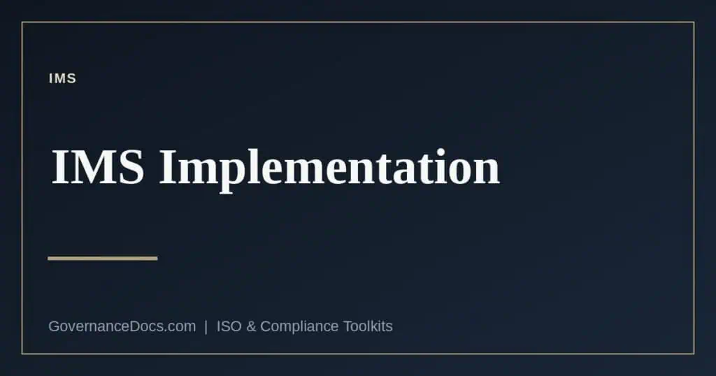 IMS implementation explained