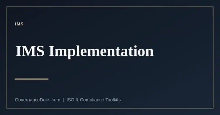 IMS implementation explained