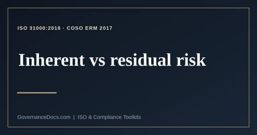 inherent vs residual risk explained