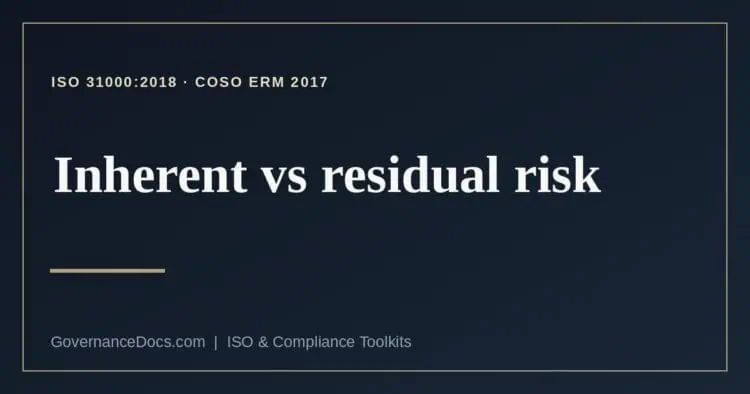 inherent vs residual risk explained