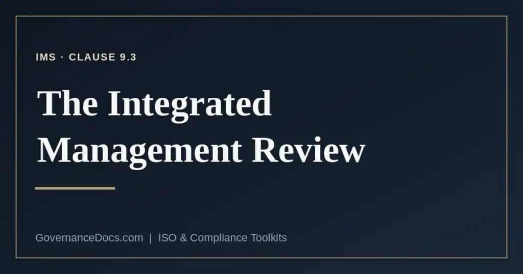integrated management review explained