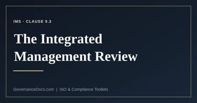 integrated management review explained