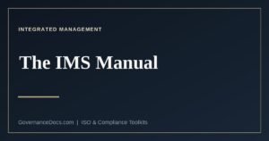 The integrated management system manual explained