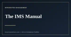 The integrated management system manual explained