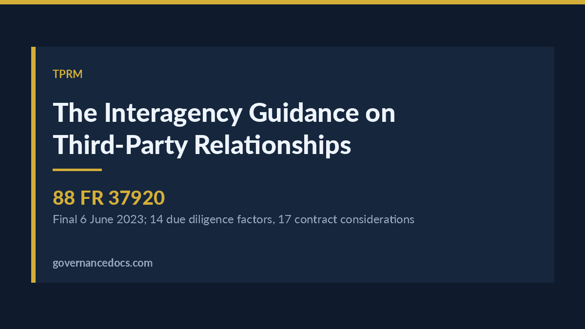 The Interagency Guidance on Third-Party Relationships: A Complete 2026 Guide Interagency Guidance explained