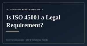 Is ISO 45001 a legal requirement: voluntary standard versus mandatory law