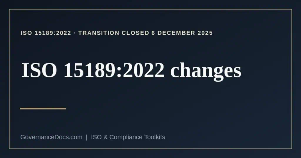 ISO 15189:2022 changes explained