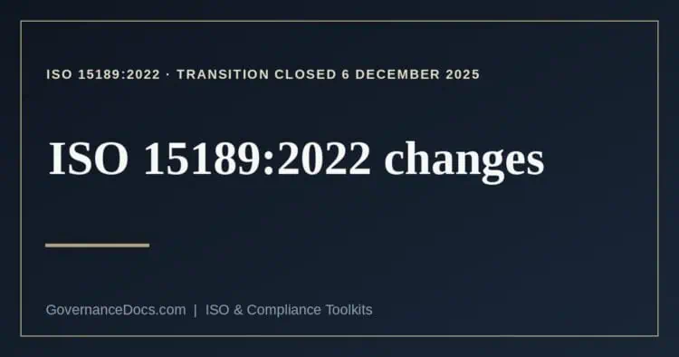 ISO 15189:2022 changes explained