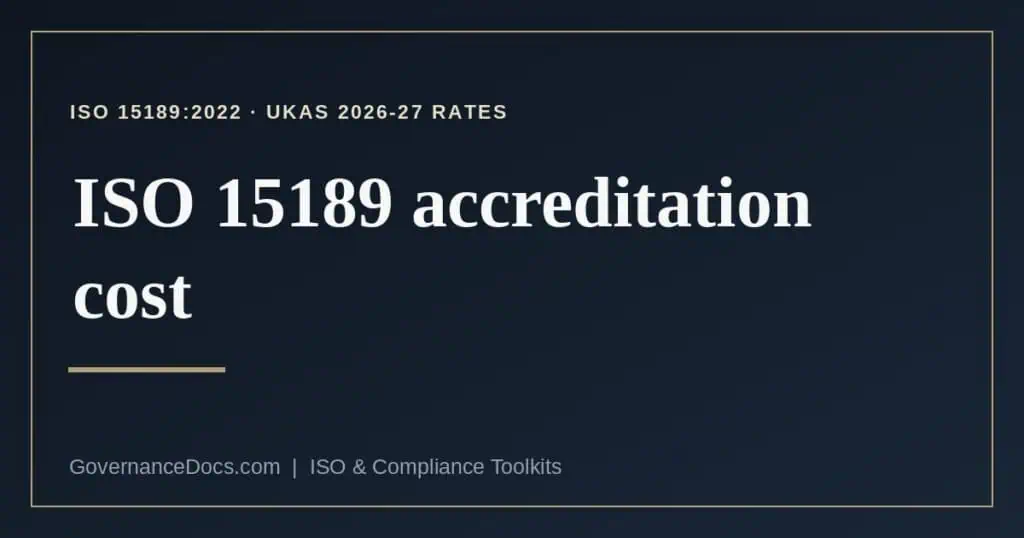 ISO 15189 accreditation cost explained