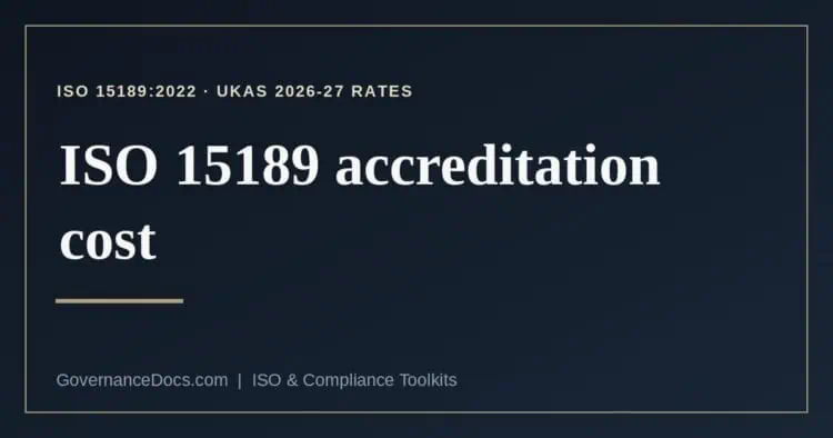 ISO 15189 accreditation cost explained