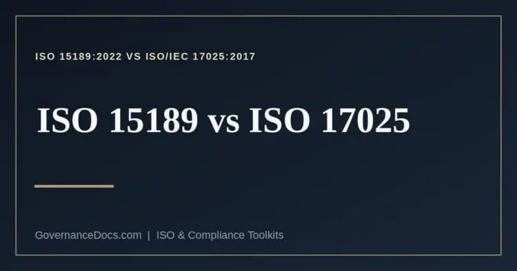 ISO 15189 vs ISO 17025 explained
