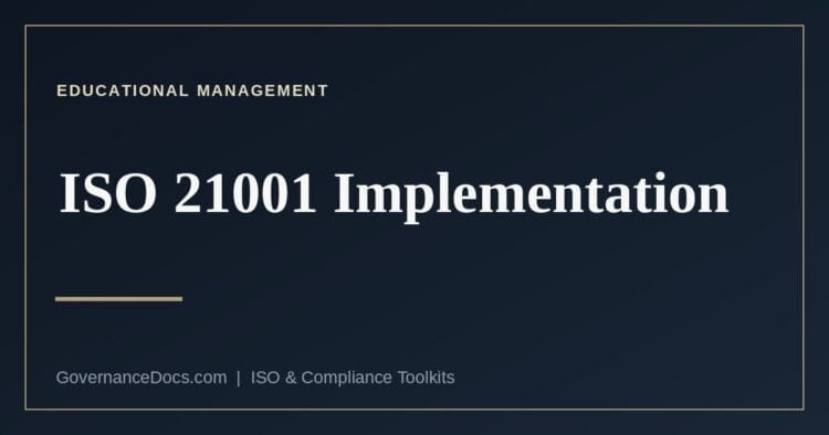 ISO 21001 implementation step by step