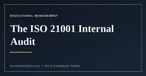 The ISO 21001 internal audit checklist