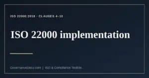 ISO 22000 implementation explained