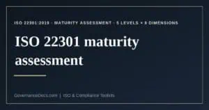 ISO 22301 maturity assessment explained