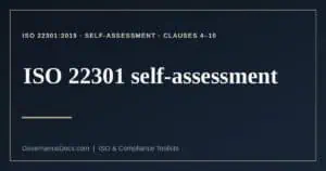 ISO 22301 self-assessment explained