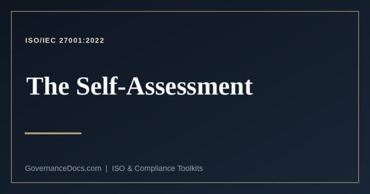 ISO 27001 self-assessment explained