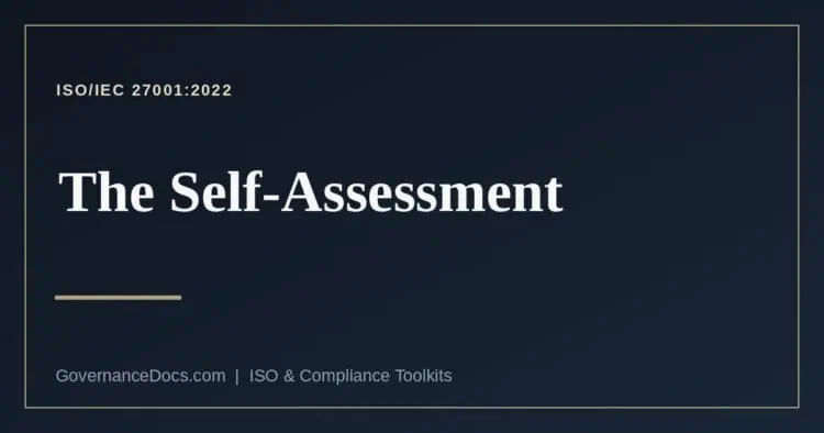 ISO 27001 self-assessment explained