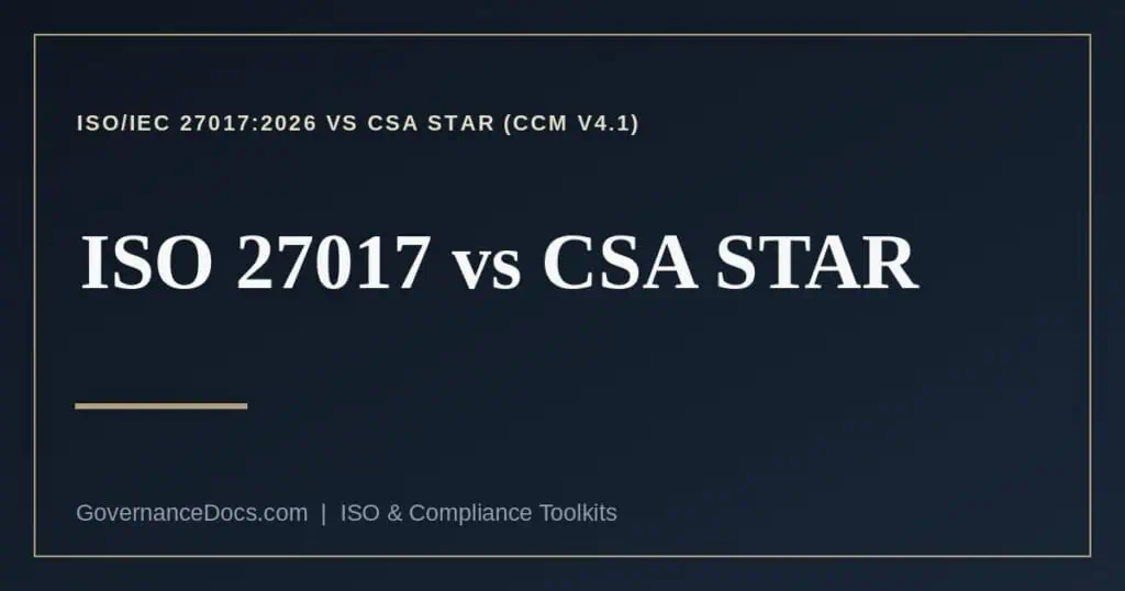 ISO 27017 vs CSA STAR explained