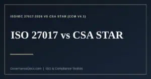 ISO 27017 vs CSA STAR explained