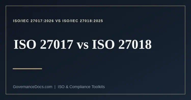 ISO 27017 vs ISO 27018 explained