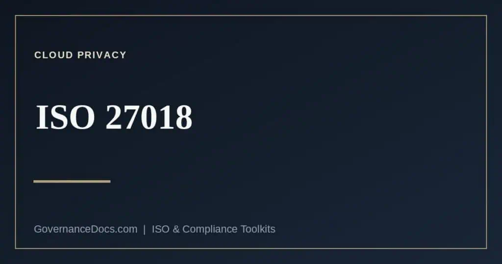 ISO 27018 cloud privacy explained