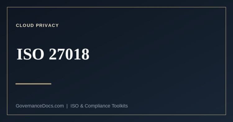 ISO 27018 cloud privacy explained