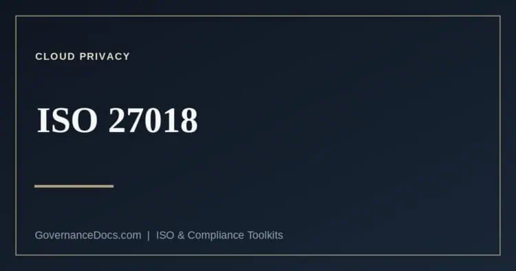 ISO 27018 cloud privacy explained